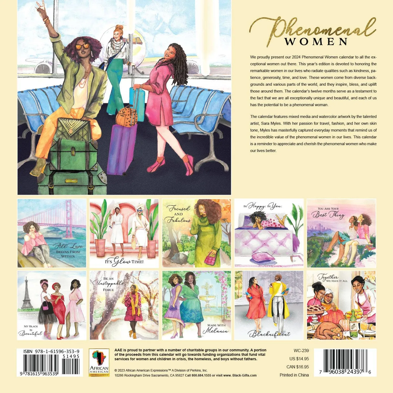 2024 Phenomenal Women Calendar~ African American Expressions