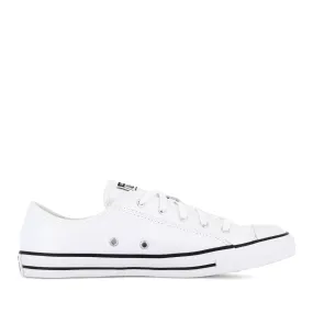 ALL STAR DAINTY LOW LEATHER CORE - WHITE BLACK WHITE