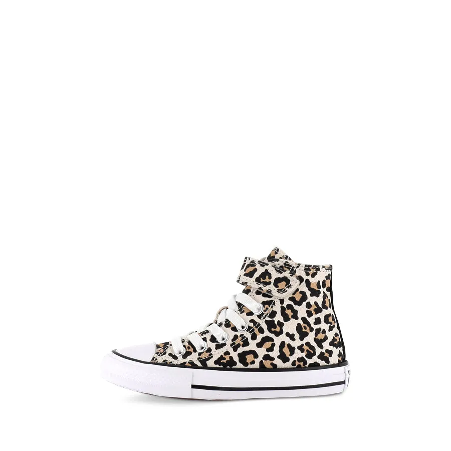 ALL STAR HI KIDS 1V LEOPARD LOVE - DRIFTWOOD/BLACK/WHITE