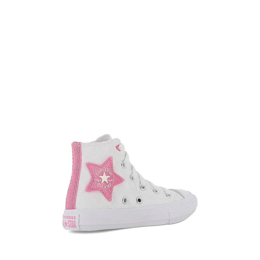 ALL STAR HI KIDS BE-DAZZLING - WHITE/OOPS/PINK/WHITE