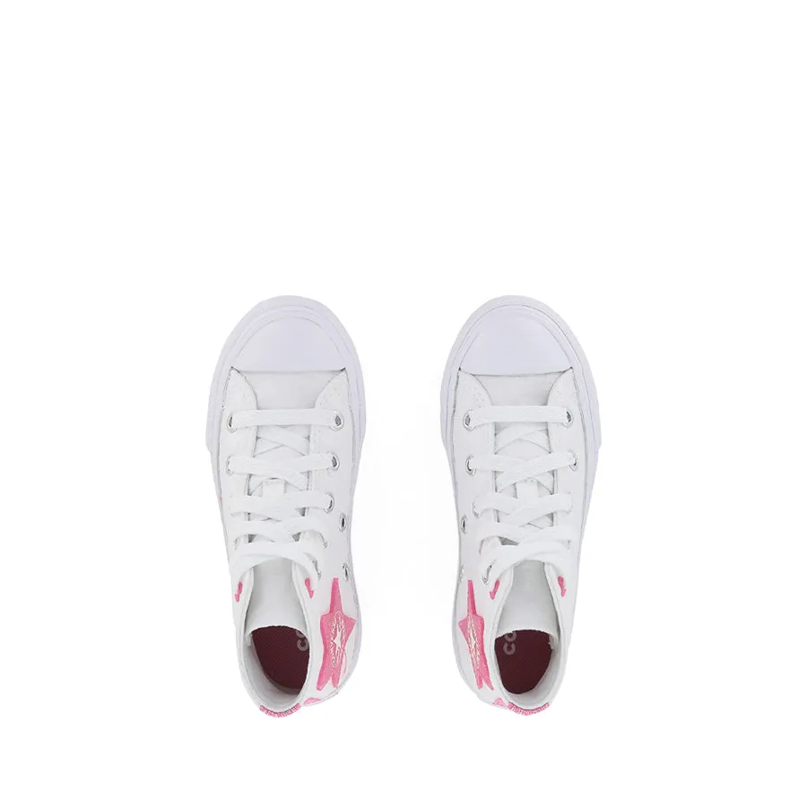 ALL STAR HI KIDS BE-DAZZLING - WHITE/OOPS/PINK/WHITE