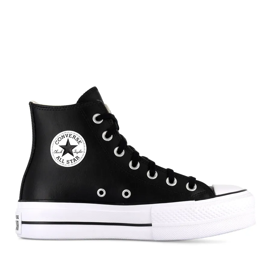 ALL STAR HI LIFT LEATHER - BLACK/BLACK/WHITE