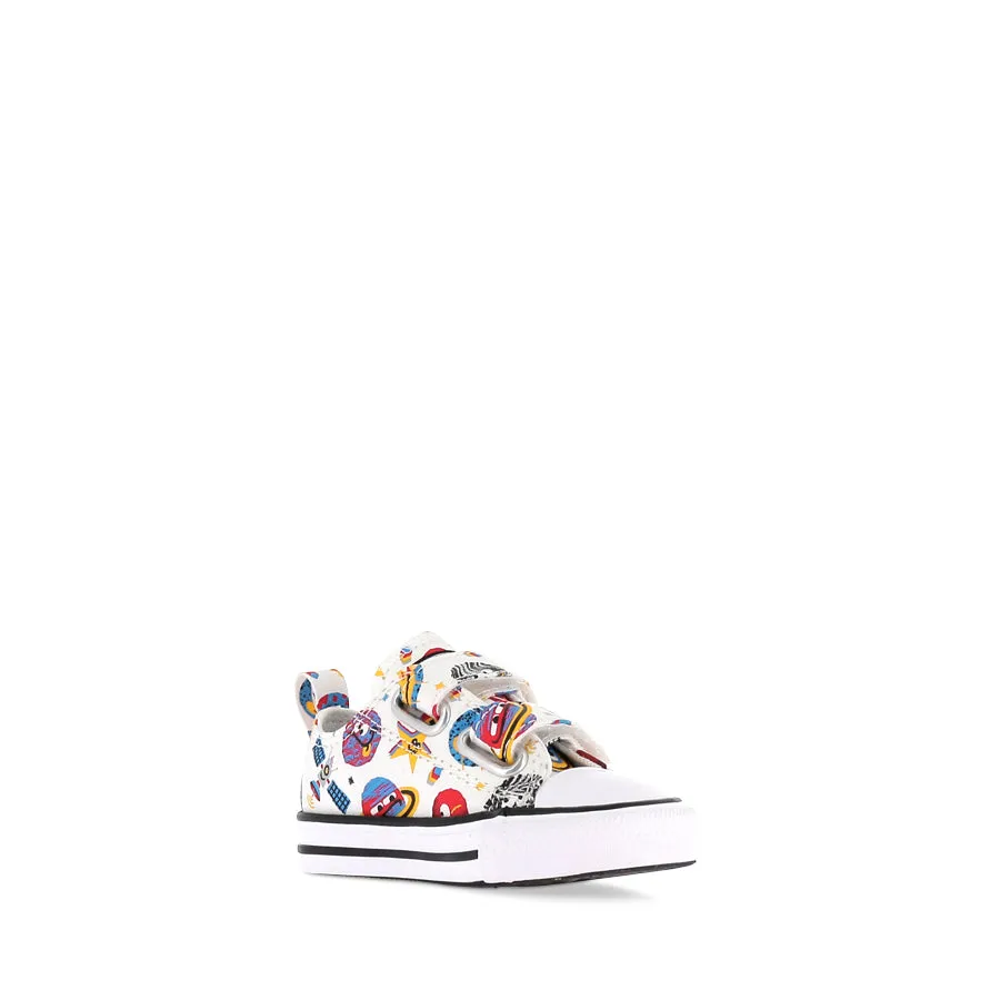 ALL STAR LOW INFANT SPACE CRUISER 2V - WHITE/RED/AMARILLO