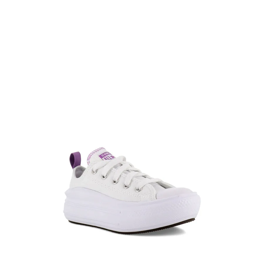 ALL STAR LOW MOVE KIDS - WHITE/PIXEL PURPLE/WHITE