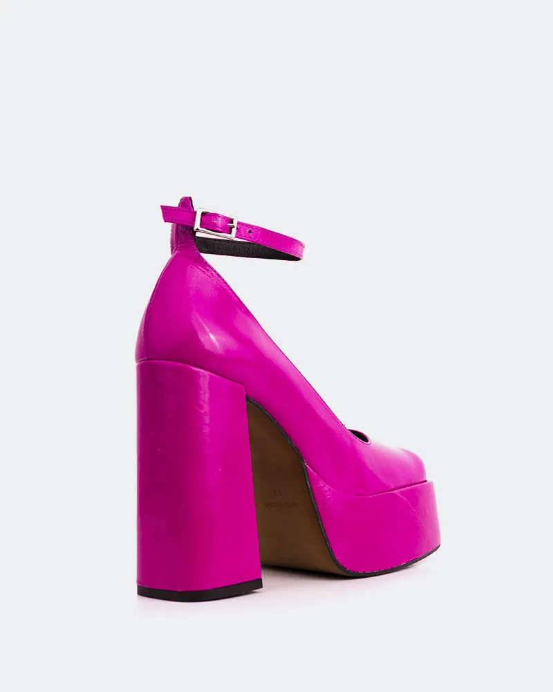 Bambola Fuchsia Leather