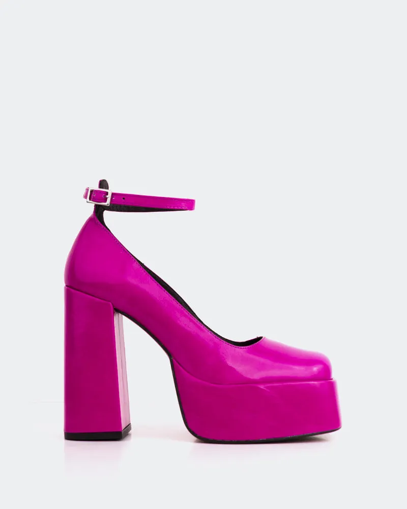 Bambola Fuchsia Leather