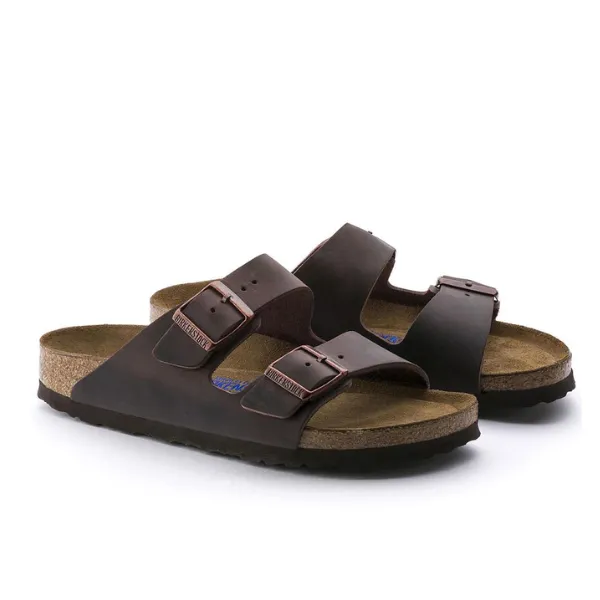 Birkenstock Women's Arizona Soft Footbed Oiled Leather Habana