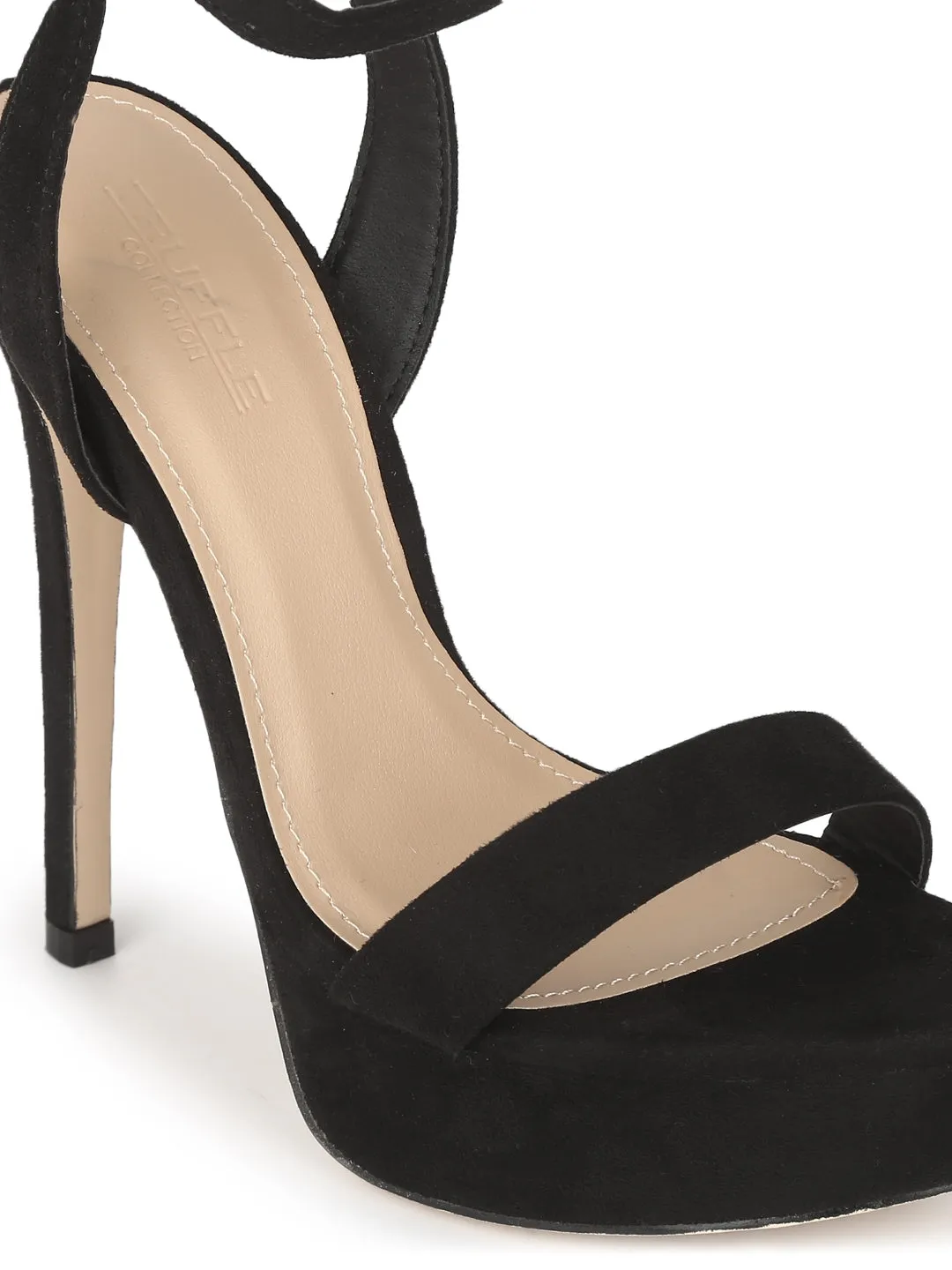 Black Micro High Platform Stiletto