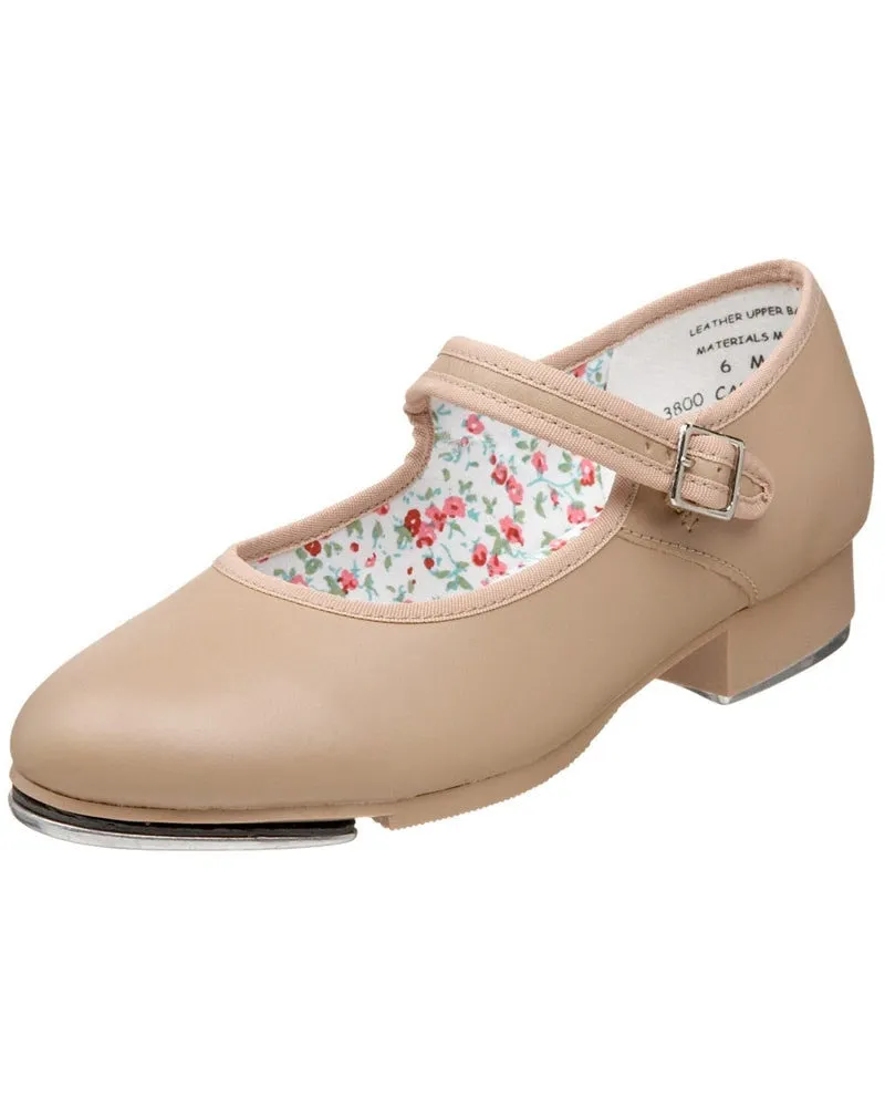 Capezio Mary Jane Leather Buckle Strap Tap Shoes - 3800 Womens