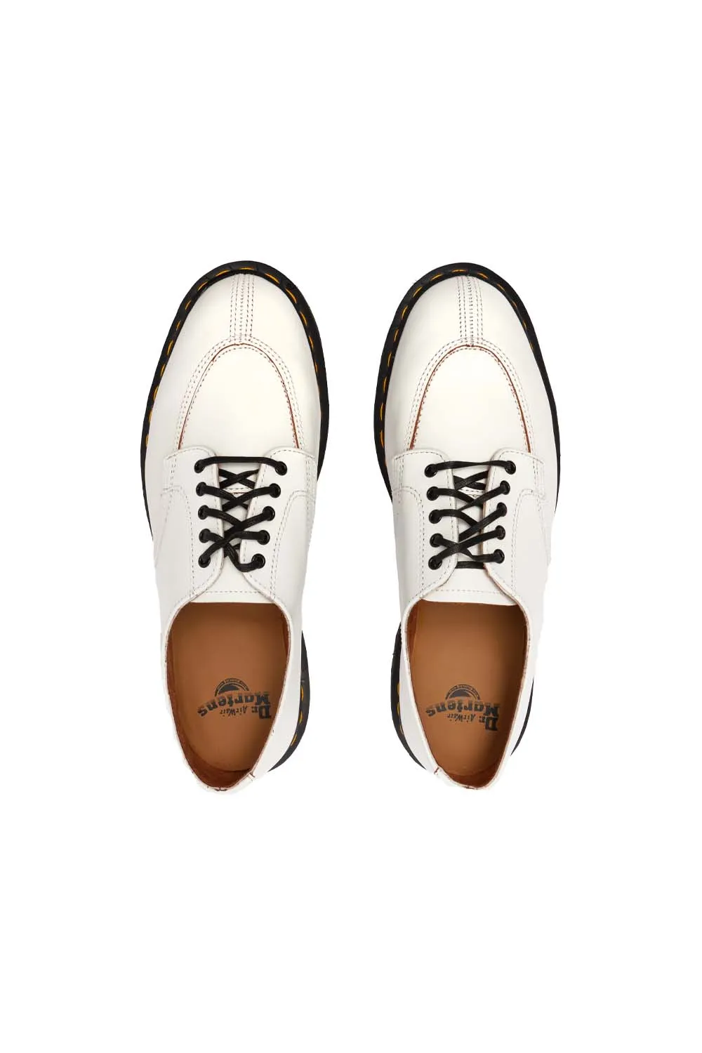 Dr Martens Mens 2046 Shoes 'White Vintage Smooth'