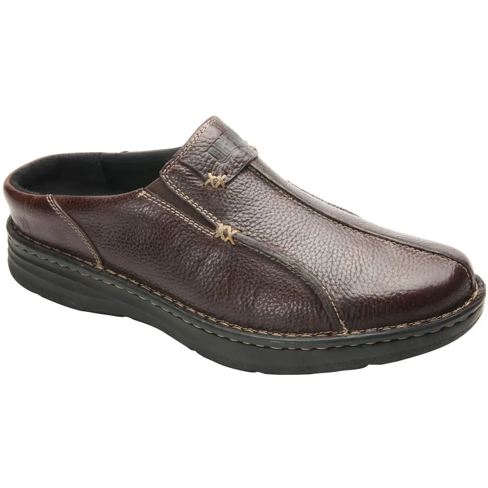 Drew Men's Jackson Leather Slip-on Shoes Brown