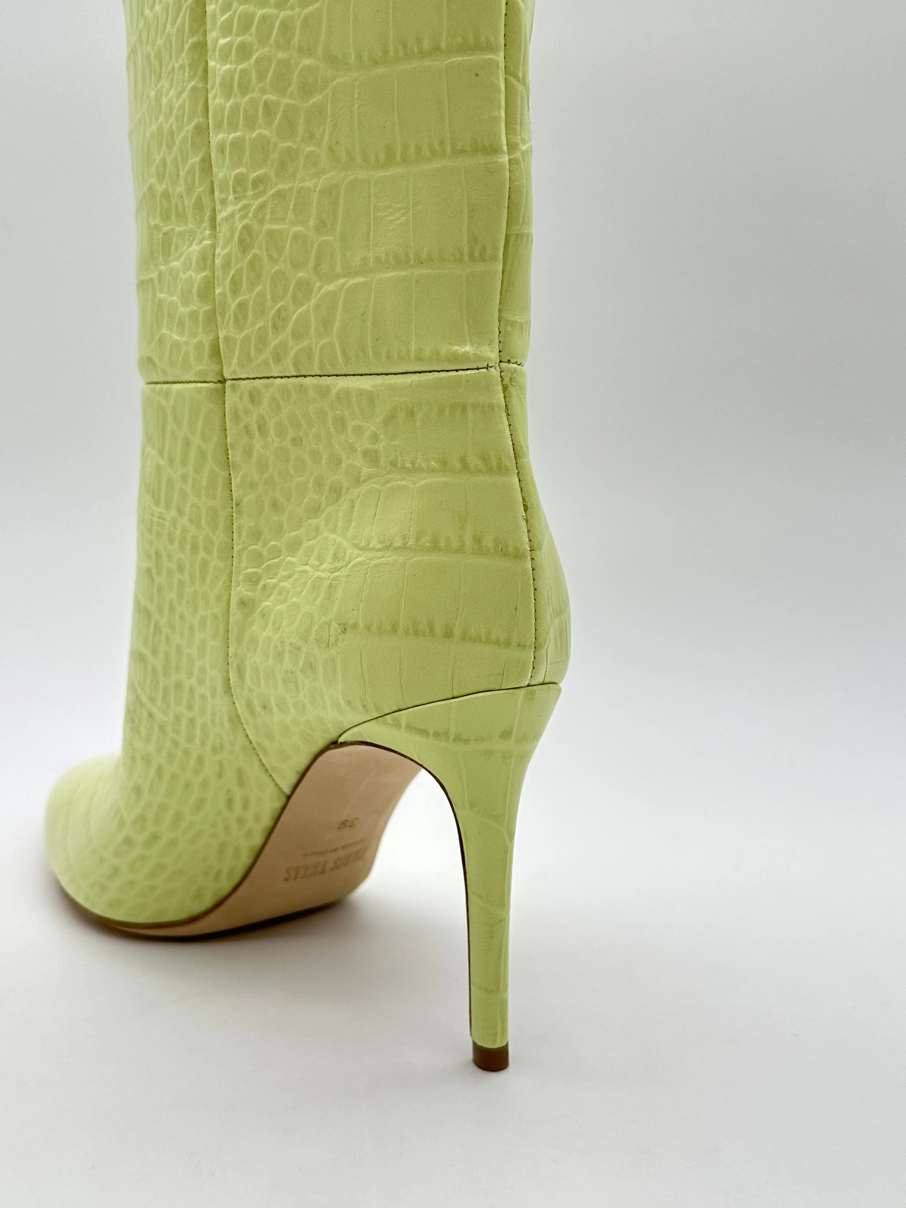 Embossed Croco Stiletto Boots