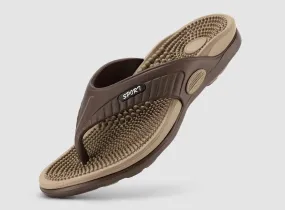 FitVille Men's RelaxStride Flip Flops