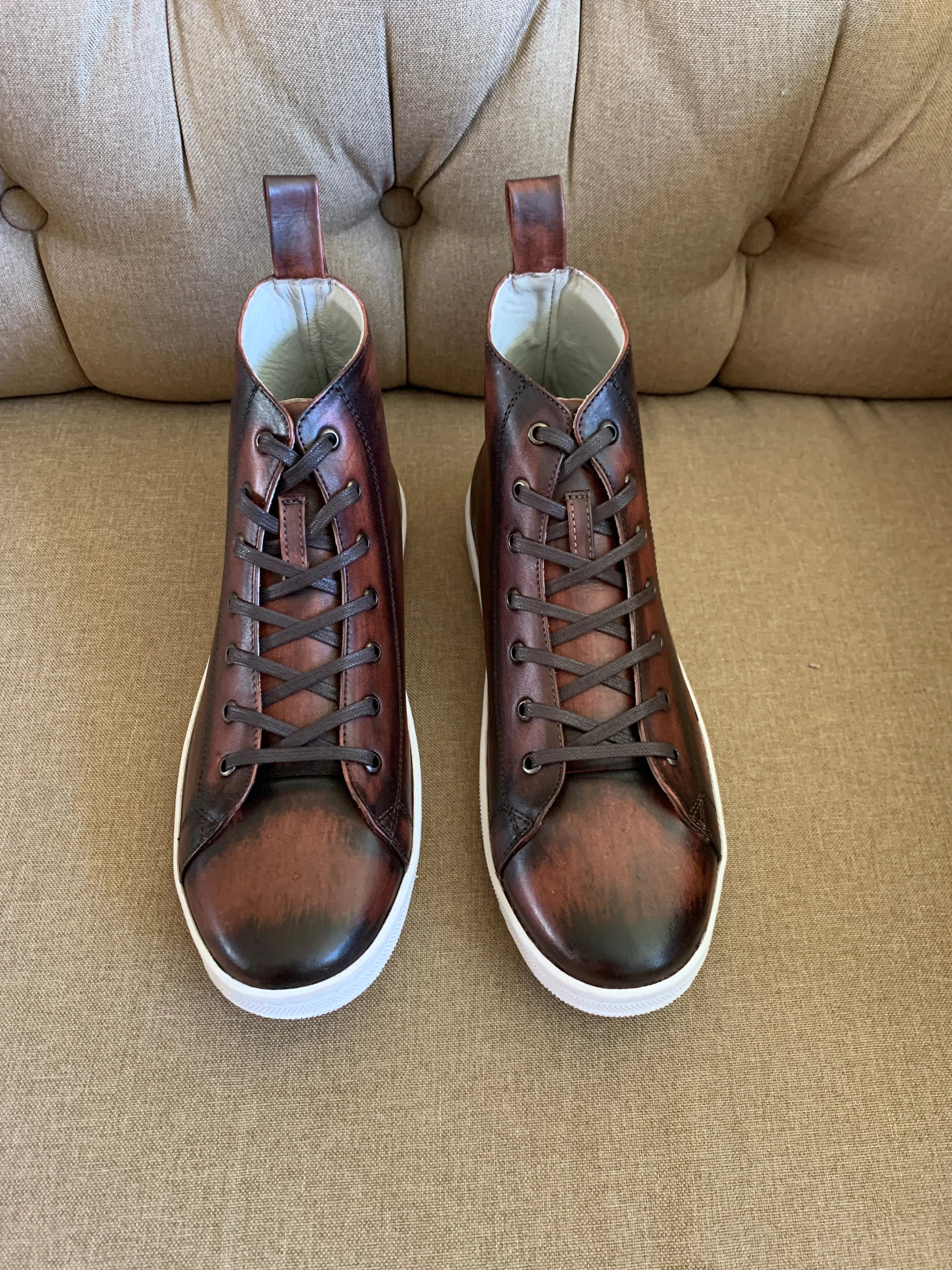 HIGH TOP SMOKE DONATTO brown sneaker