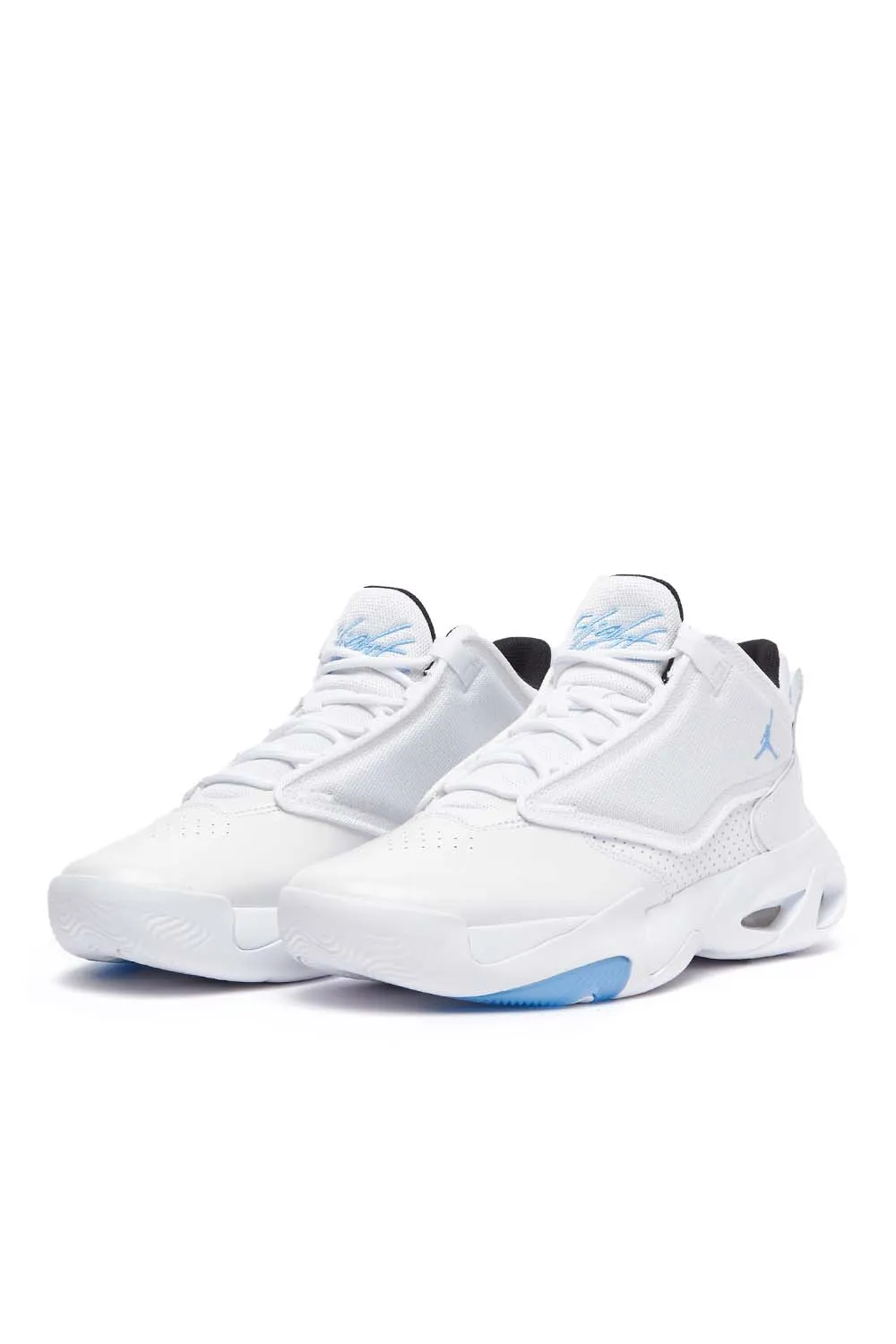 Jordan Mens Max Aura 4 Shoes 'White/University Blue'