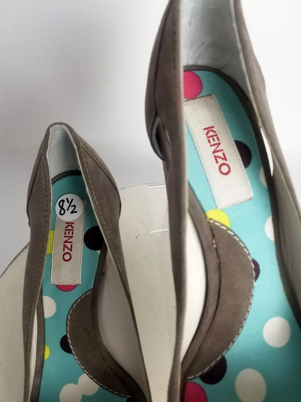 Kenzo Size 38.5 (8/8.5) Gray Pumps