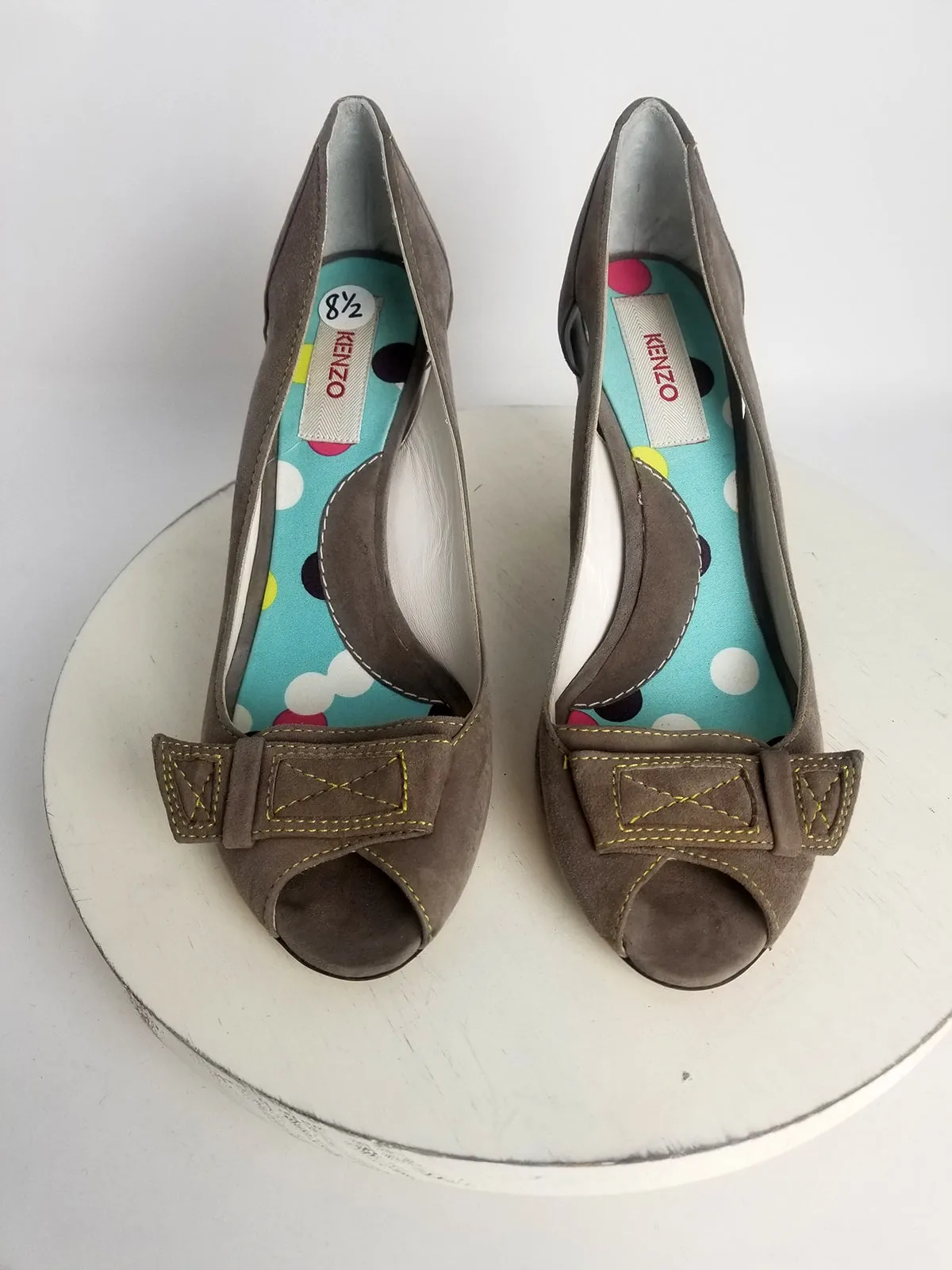 Kenzo Size 38.5 (8/8.5) Gray Pumps