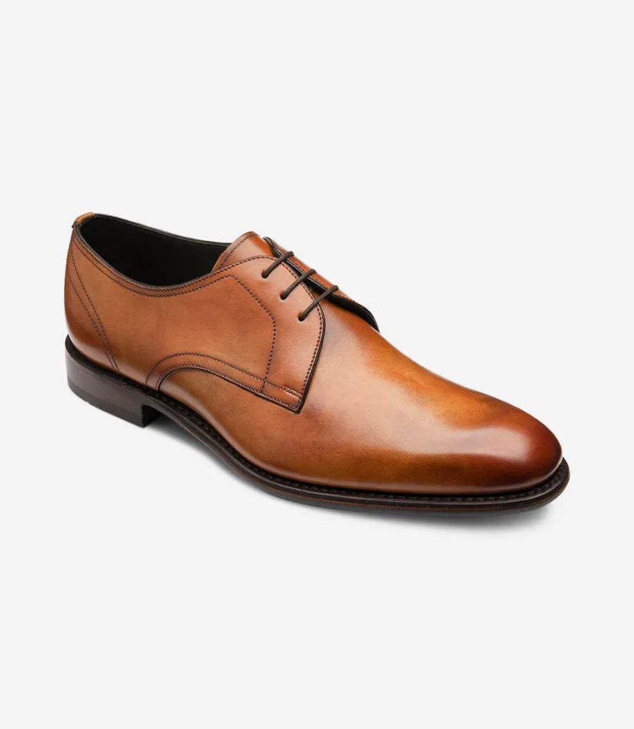 LOAKE - Atherton Premium Derby Shoe - Tan Calf