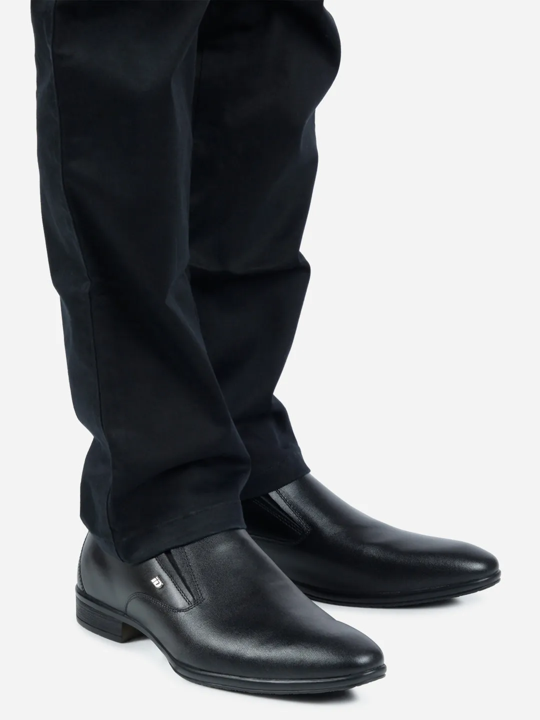 Men's Black Regular Toe Formal Slip On (ID2170)