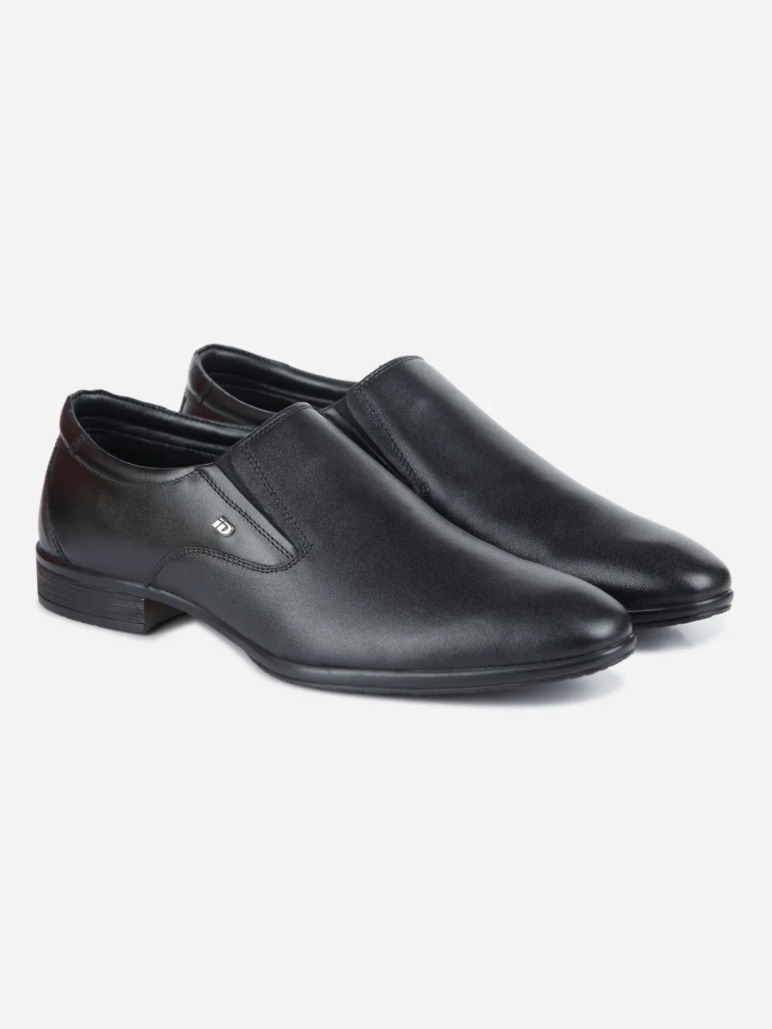 Men's Black Regular Toe Formal Slip On (ID2170)