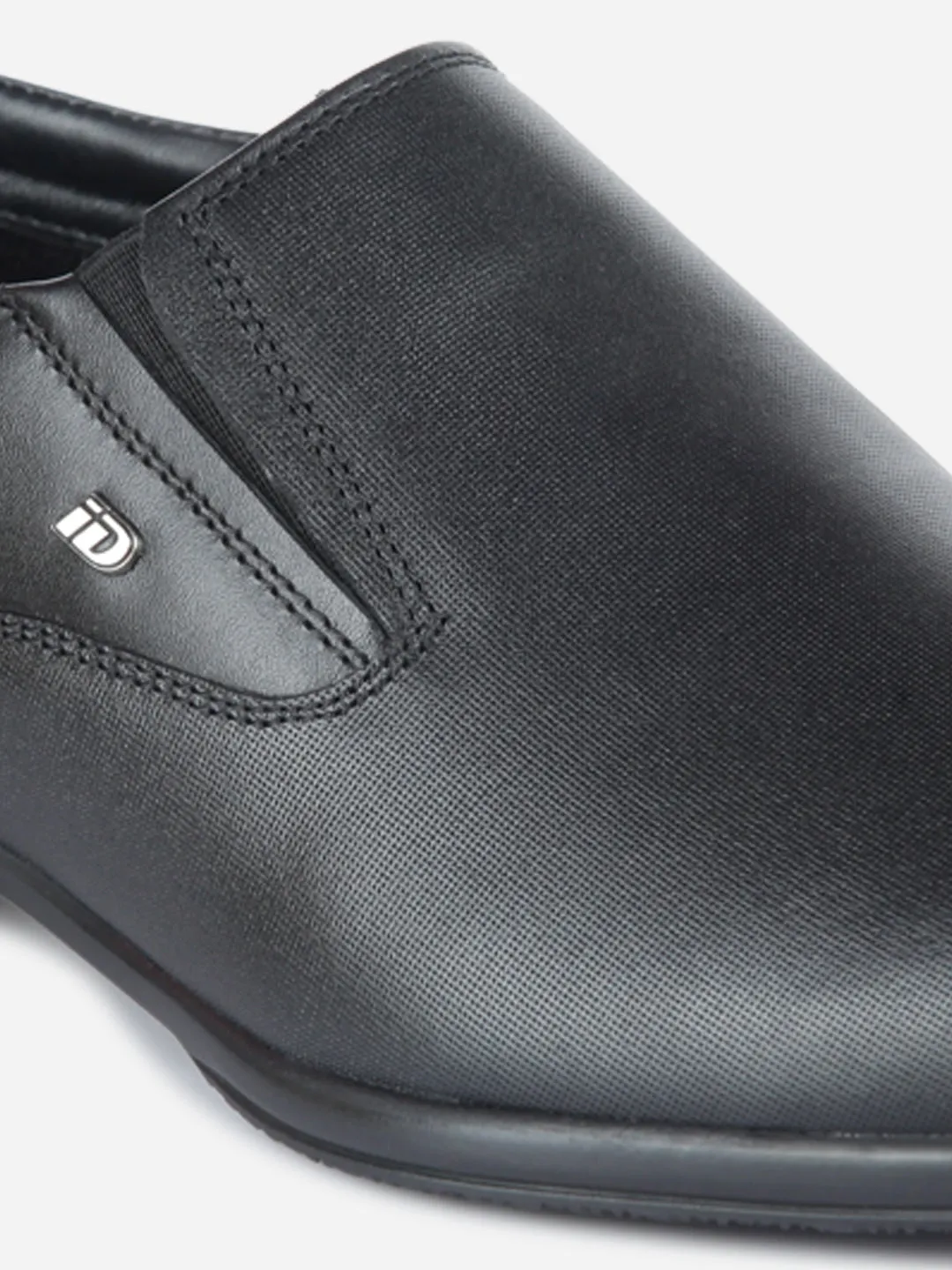 Men's Black Regular Toe Formal Slip On (ID2170)