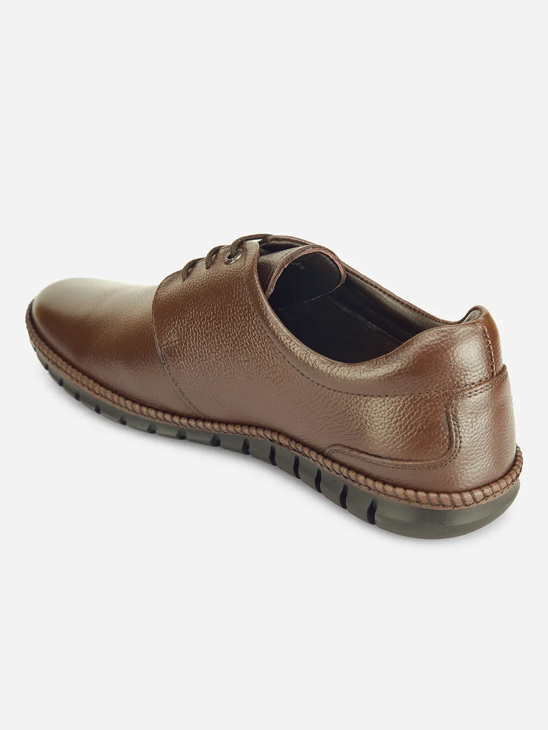 Men's Brown Comfort Fit Semi Formal Lace Up (ID2072)