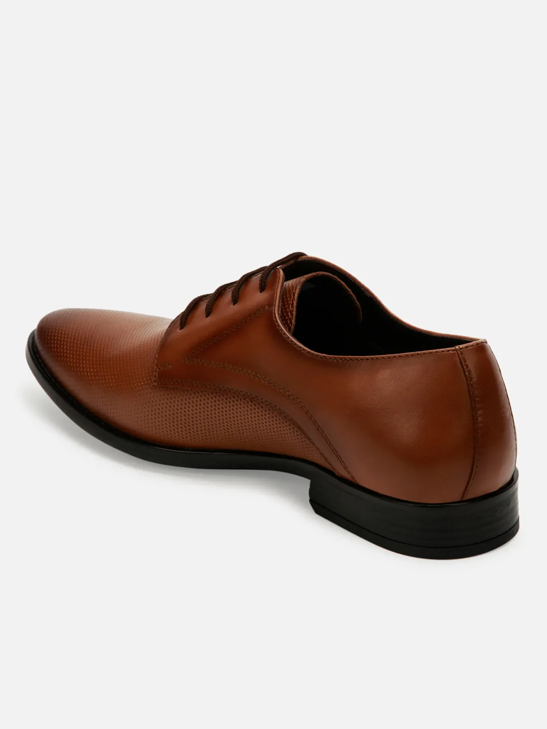 Men's Tan Regular Toe Textured Finish Formal (ID2139)