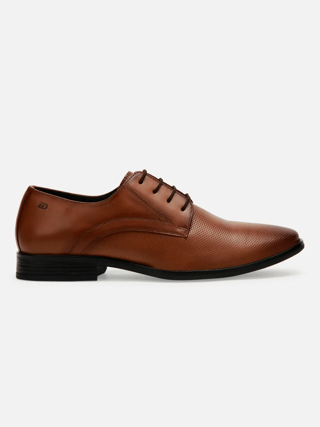 Men's Tan Regular Toe Textured Finish Formal (ID2139)