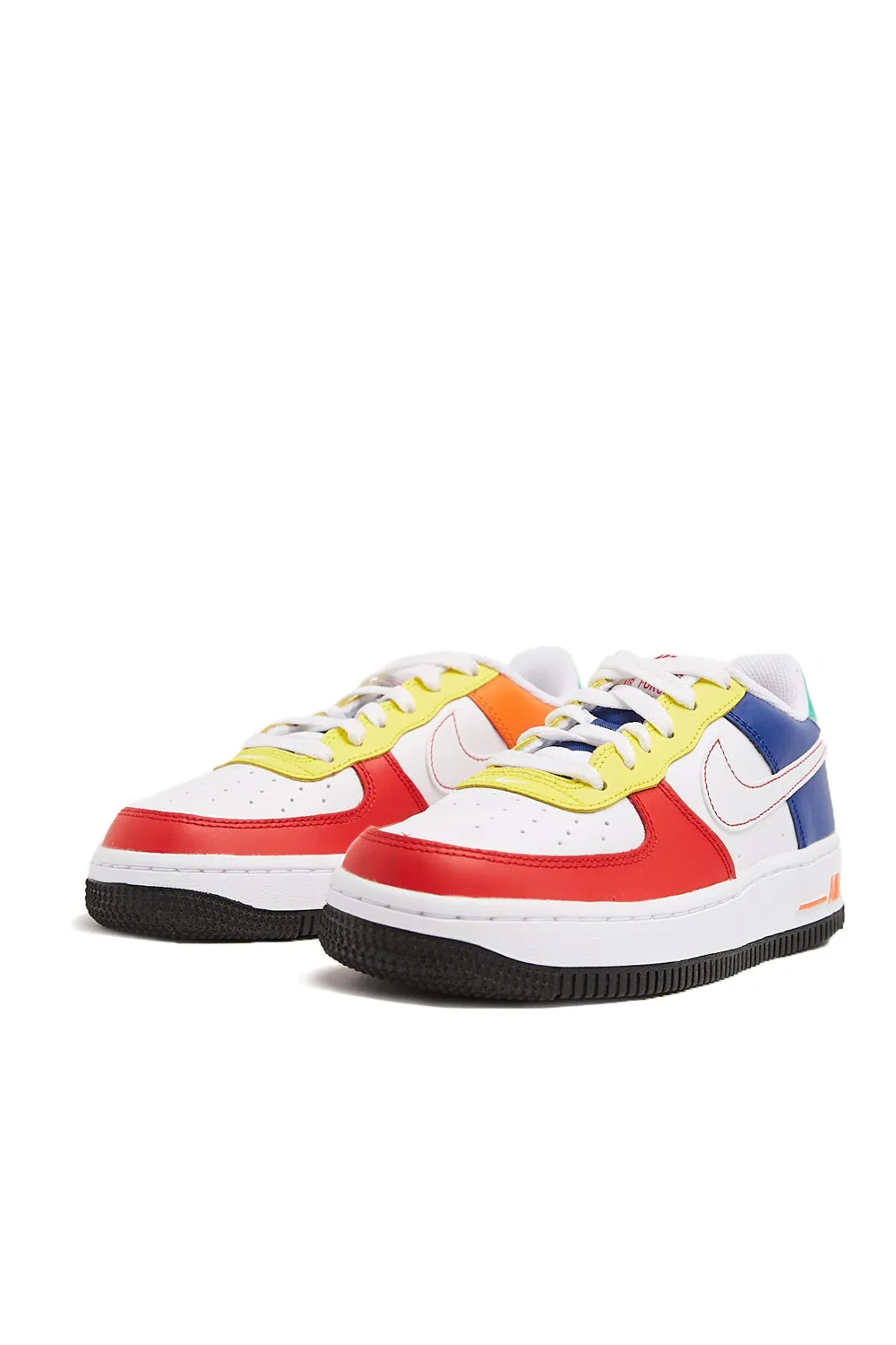 Nike Kids Air Force 1 Low LV8 BG 'University Red/White/Royal Blue'