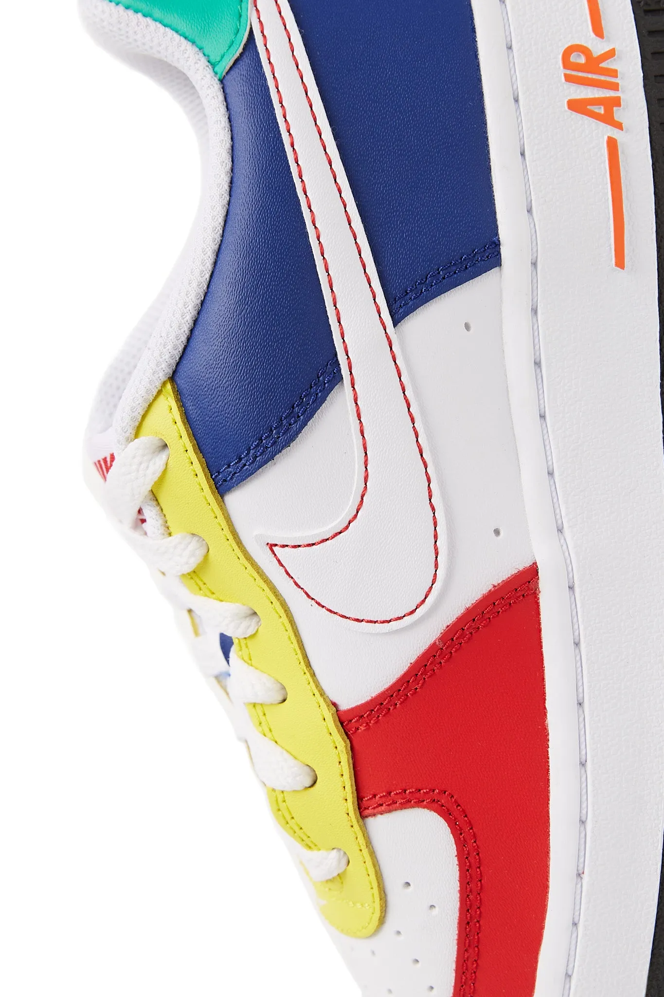 Nike Kids Air Force 1 Low LV8 BG 'University Red/White/Royal Blue'