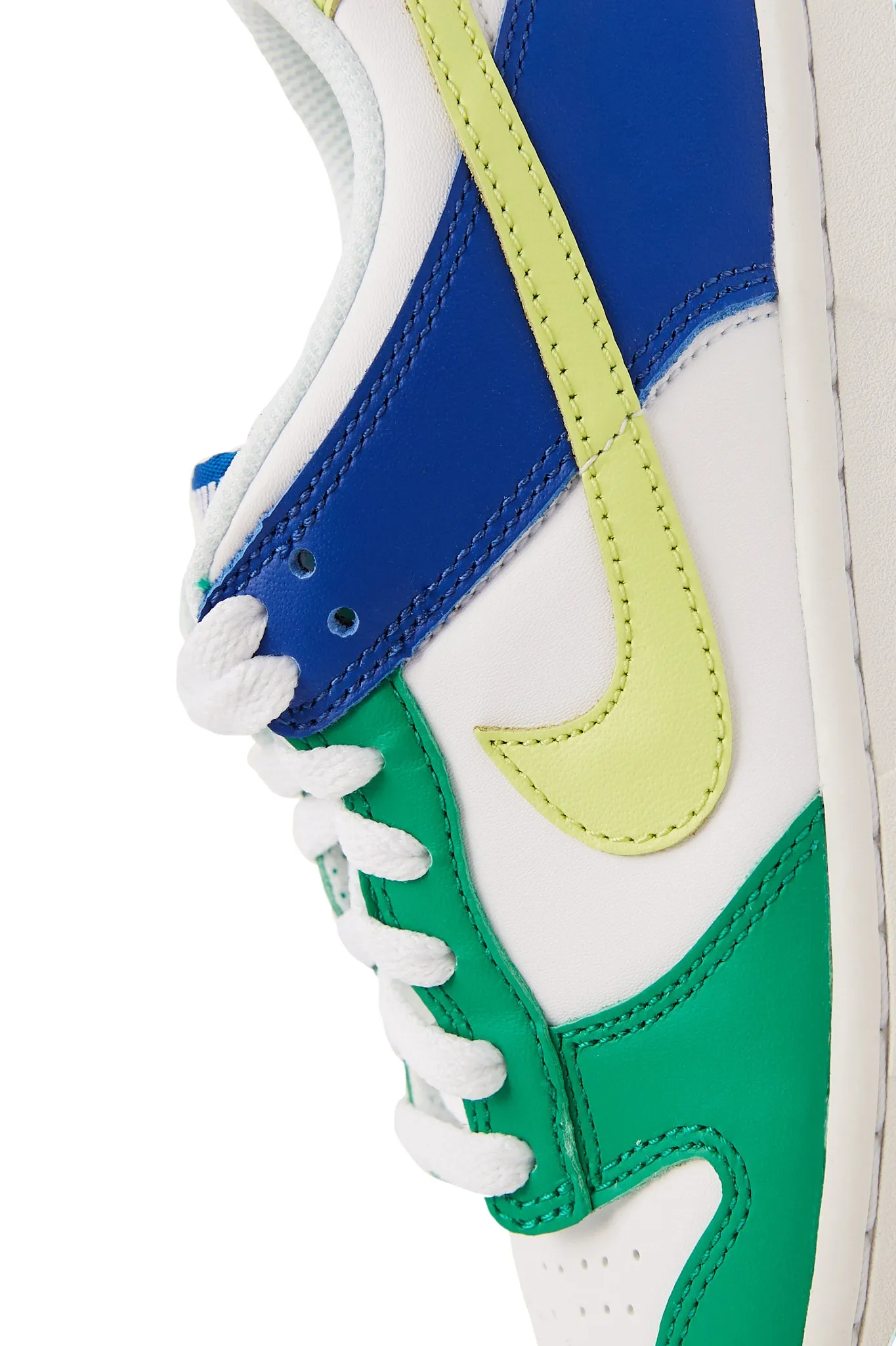 Nike Kids Dunk Low 'White/Light Lemon Twist/Stadium Green'