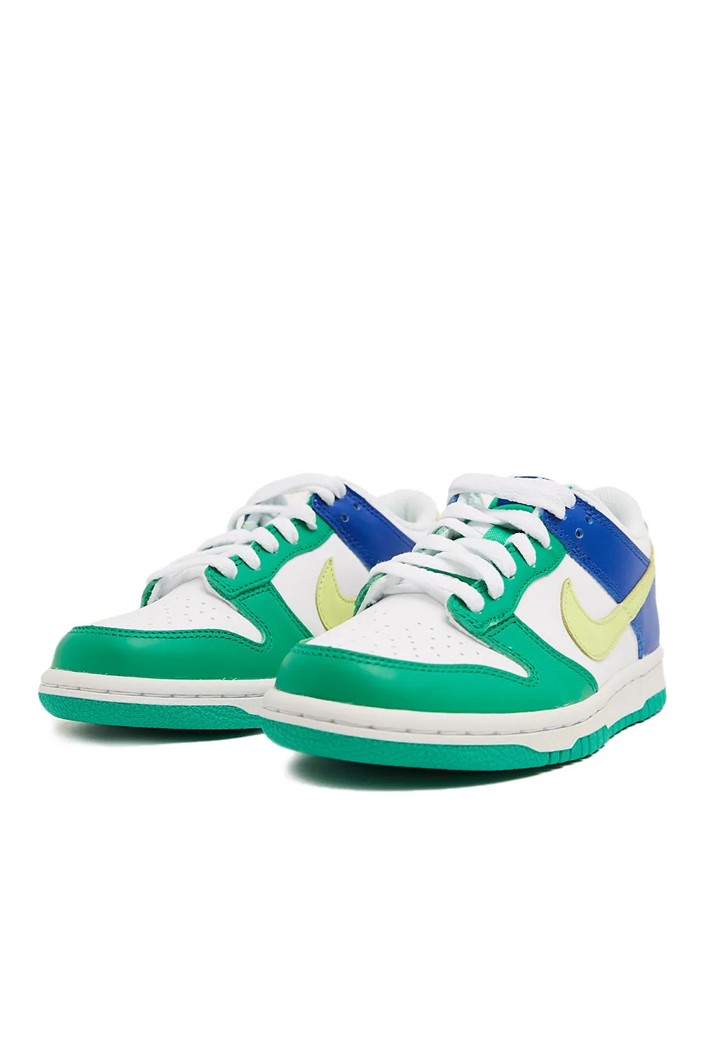 Nike Kids Dunk Low 'White/Light Lemon Twist/Stadium Green'