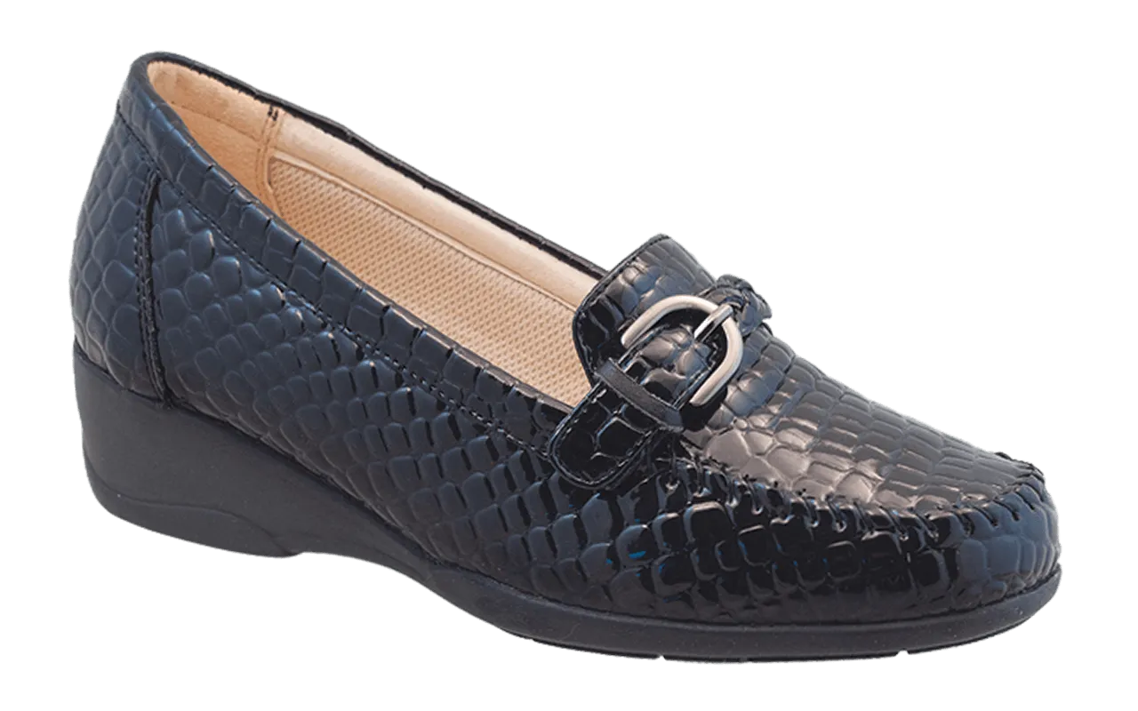 Pilgrim Women Dress Shoes - Claire W3131 - Black Croc