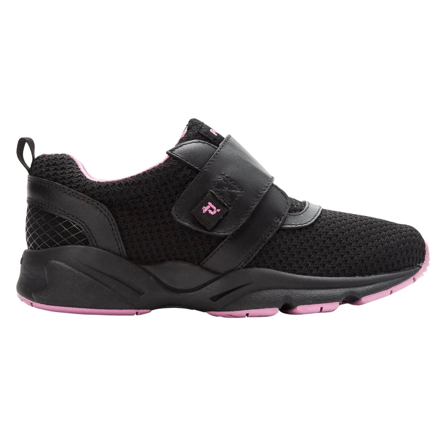 Propet's Women Active Walking Shoes - Stability X Strap- WAA033M - Black/Berry