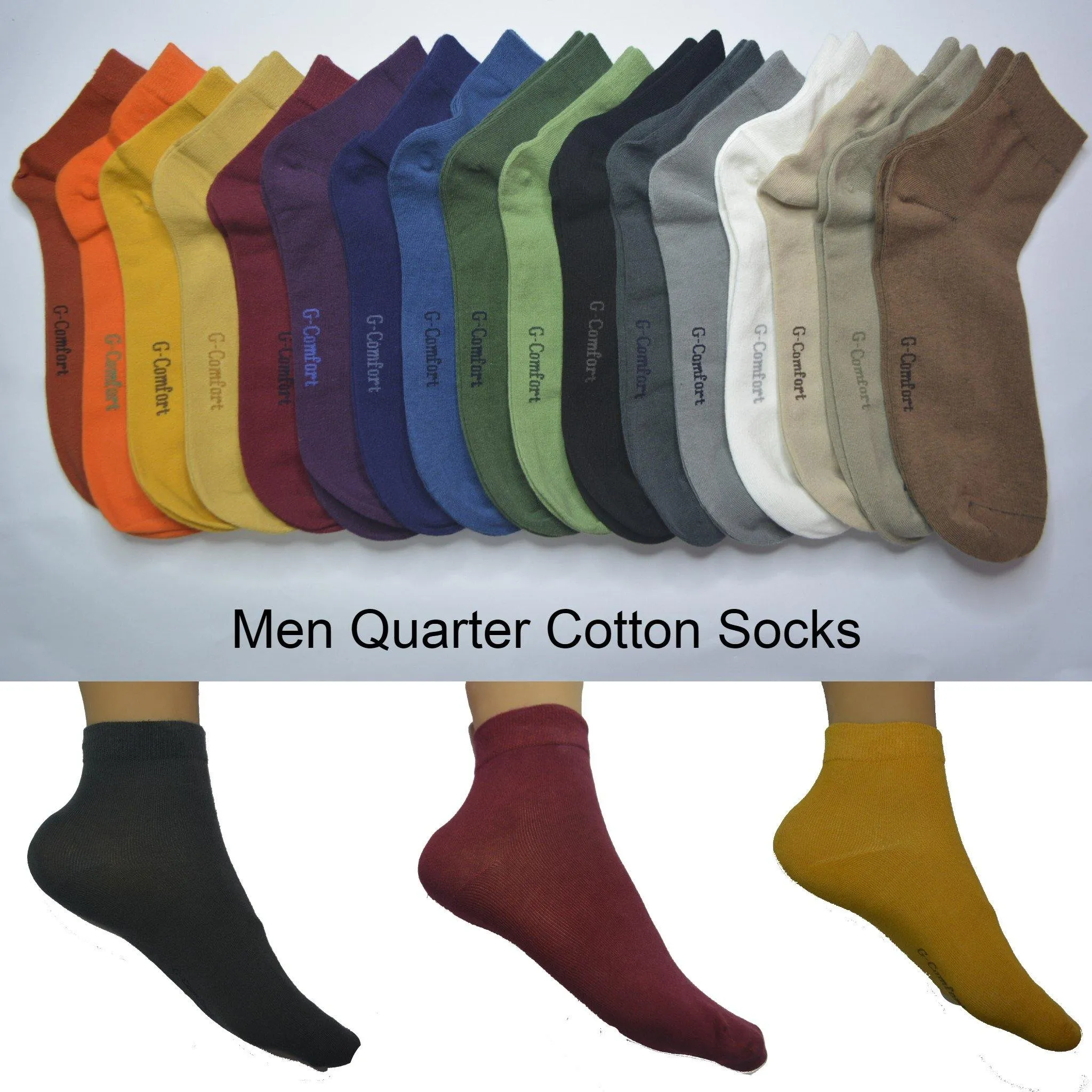 Quarter Plain Thin Socks