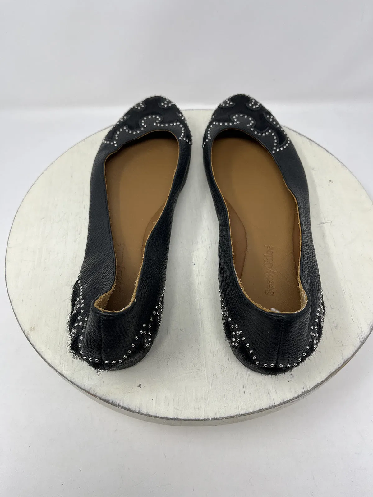 See By Chloe Size 9.5 Black Studded Shoes