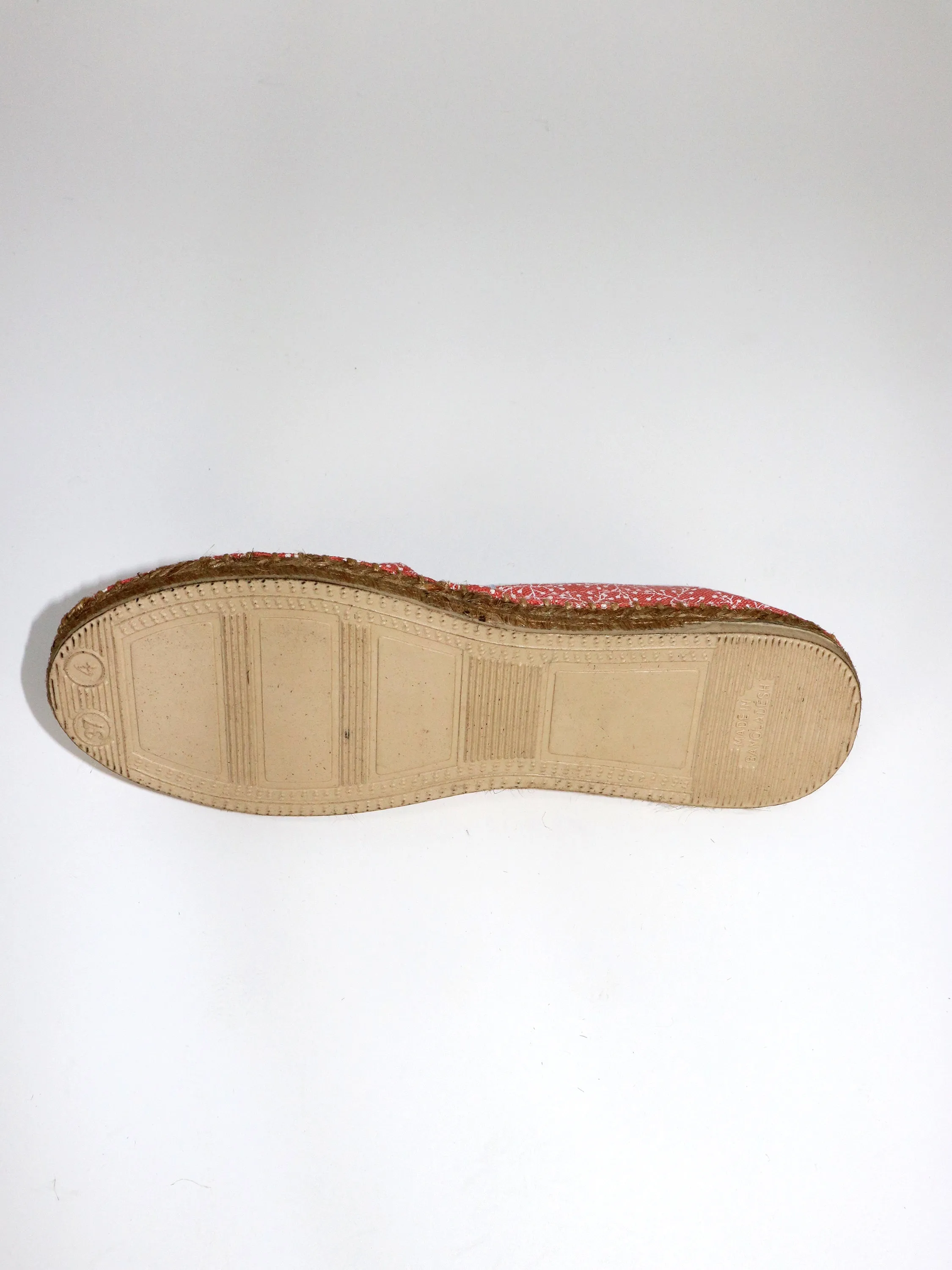 Women espadrille branches corail